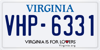 VA license plate VHP6331