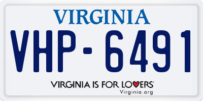 VA license plate VHP6491