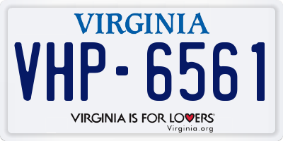 VA license plate VHP6561