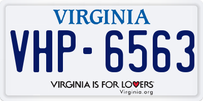 VA license plate VHP6563