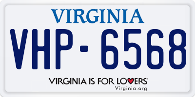 VA license plate VHP6568