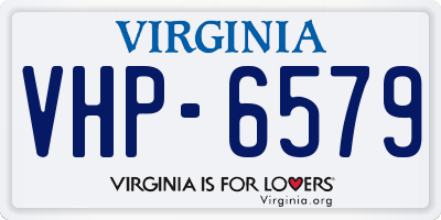 VA license plate VHP6579