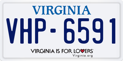 VA license plate VHP6591