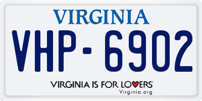 VA license plate VHP6902