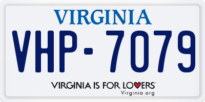 VA license plate VHP7079