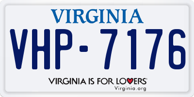 VA license plate VHP7176