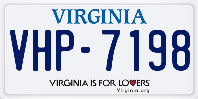 VA license plate VHP7198