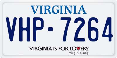 VA license plate VHP7264