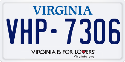 VA license plate VHP7306