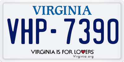 VA license plate VHP7390