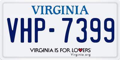 VA license plate VHP7399