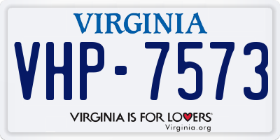 VA license plate VHP7573