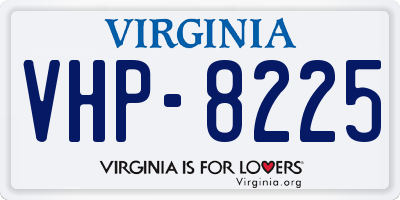 VA license plate VHP8225