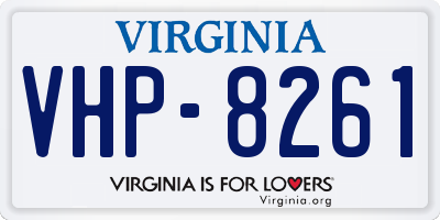 VA license plate VHP8261