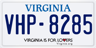 VA license plate VHP8285