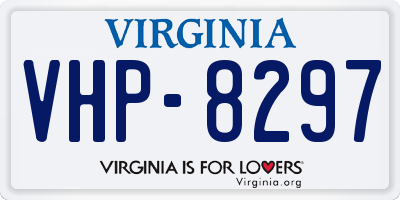 VA license plate VHP8297
