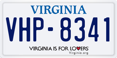 VA license plate VHP8341