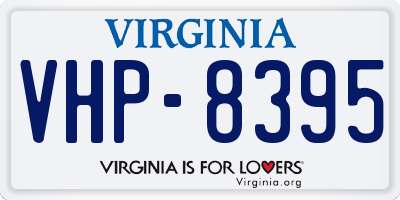 VA license plate VHP8395