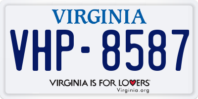 VA license plate VHP8587