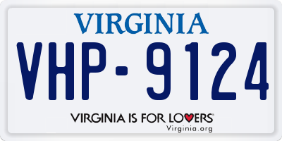 VA license plate VHP9124