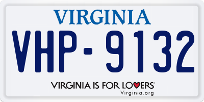 VA license plate VHP9132
