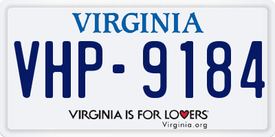 VA license plate VHP9184
