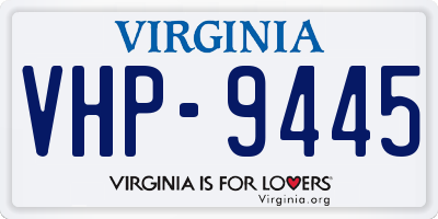 VA license plate VHP9445