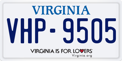 VA license plate VHP9505