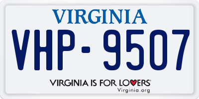 VA license plate VHP9507