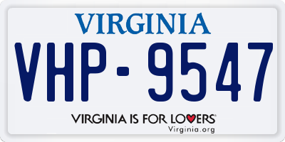VA license plate VHP9547