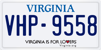 VA license plate VHP9558
