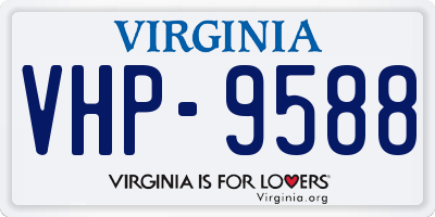VA license plate VHP9588