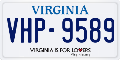 VA license plate VHP9589