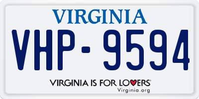 VA license plate VHP9594