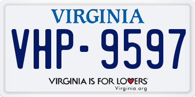 VA license plate VHP9597