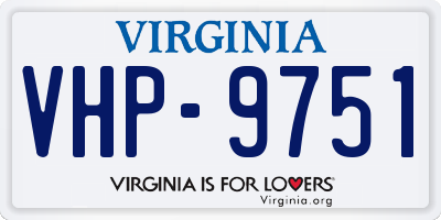 VA license plate VHP9751