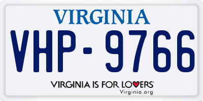 VA license plate VHP9766