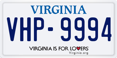 VA license plate VHP9994