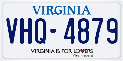 VA license plate VHQ4879