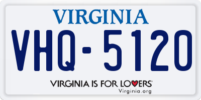 VA license plate VHQ5120