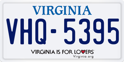 VA license plate VHQ5395