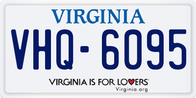 VA license plate VHQ6095