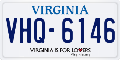 VA license plate VHQ6146
