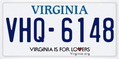 VA license plate VHQ6148