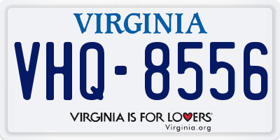 VA license plate VHQ8556