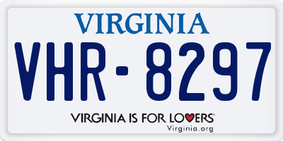VA license plate VHR8297