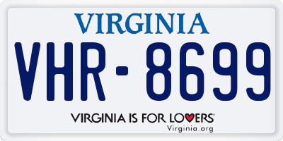 VA license plate VHR8699