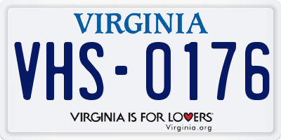 VA license plate VHS0176