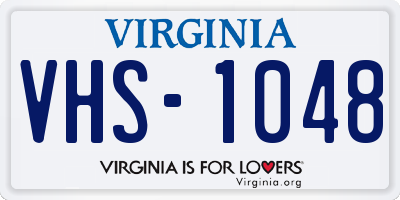 VA license plate VHS1048