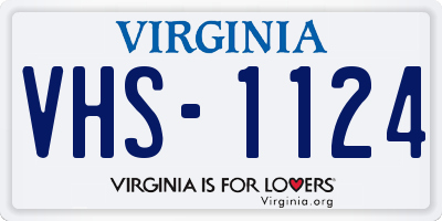 VA license plate VHS1124